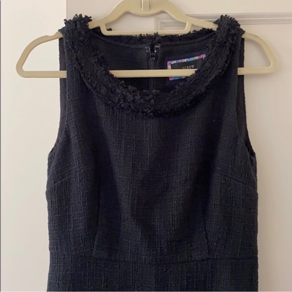 J.Crew Women's Sheath Textured Dress Black Size US 4 NWT Business - Picture 4 of 6